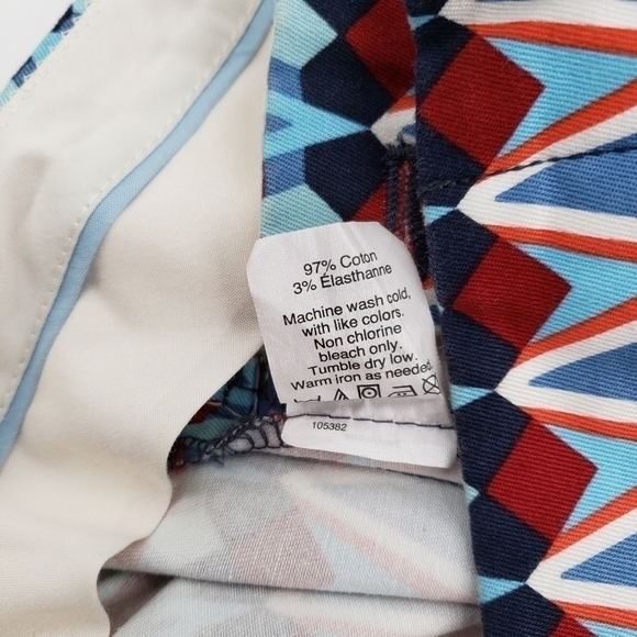 J. Crew Factory 3" Printed Stretch Chino Shorts, Size 6 - Picture 6 of 6